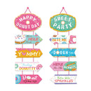 Sweet Donuts Party Decorations Wall Backdrops Hanging Banner Door Couplet Decoration Birthday Baby Shower Party Supplies