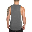Brand Gym Clothing Fitness Men's Tank Tops Bodybuilding Stringer Summer Breathable Workout Singlets Cotton Sleeveless T Shirt