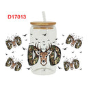 3D UV DTF Transfers Aufkleber 16oz Becher Wraps Papa Vatertag Bedruckt für DIY Glas Keramik Metall Leder Etc. D16893