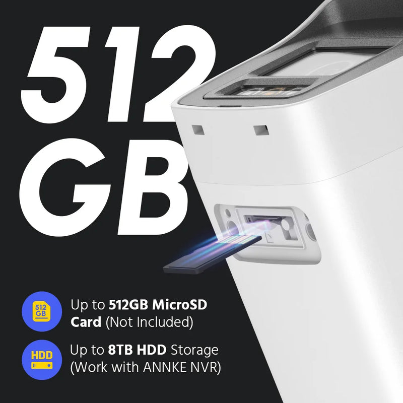 ANNKE C1200 Dual Light Outdoor PoE Surveillance Camera System 12MP Colour IR Night Vision CCTV Video Security Kits 2TB HDD