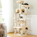 The Savannah | Multi-Level Cat Tree Tower with Scratching Posts & Condo