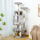 Sturdy Multi-Level Cat Tree Tower with Natural Sisal Scratching Posts,Cozy Hammock&Condo, Large Top Perch, and Fun Dangling Ball