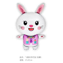 Happy Easter Party Jumping Bag Cute Cartoon Rabbit Chick Egg Pattern Potato Sack Race Bag Outside Field Games for Kid and Family