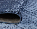 Del Mar Collection Area Rug - Jennifer (9' X 12' Rectangle, Blue/ Navy Blue)