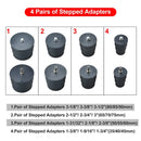 Podofo Turbocharger Tester Turbo System Pressure Leakage Tester Kit 9PCS 1-3/8 ''35mm to 3-1/2'' 90mm With Pressure Gauge 90psi