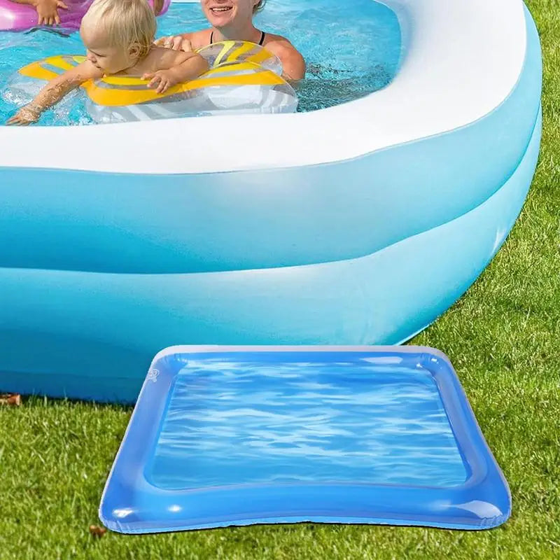 Inflatable Foot Bath Footbath Foot Soaking Bath Basin For Swimming Pool To Clean Feet Sturdy Versatile Blue Inflatable Basin