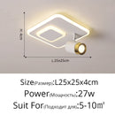 Modern LED Ceiling Lights For Indoor Home Entrance Offline Store White Black Celling Lighting Lamp Lamparas Plafondlamp