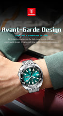 POEDAGAR Luxury Brand Men Clock Date Week Fashion Quartz Male Wristwatch Luminous Waterproof Stainless Steel Men's Watches Reloj