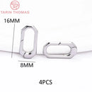 (3310) 15.6x9.6MM Hole 2MM 24K Gold Color Brass Lobster Clasps for Charms Pendants High Quality DIY Jewelry Making Findings