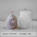 Easter Day Gift Egg Candle Making Silicone Mold Festival Embossed Butterfly Eggs Resin Epoxy Mould Sunflower Rose Soap Wax Tools