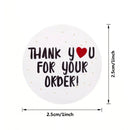 1roll 500pcs Thank You For Your Oder Sticker DIY Small Business Online Store Shop Packing Shipping Accessories