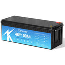 48V 100Ah LiFepo4 Battery with 200A Bluetooth BMS, 10 Years-Lifetime, Perfect for Golf Carts, Boat, Trolling Motor, Lawn Mower