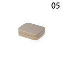 Metal Mini Hinged Iron Box Rectangular Empty Tin Storage Box Jewelry Pill Candy Cases Container Cosmetic Organizer Home Supplies