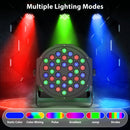 U'King 4PCS 36 LED Par Light with Bag DMX512 RGB LED Stage Flat Par Light Sound Activated Effect for DJ Party Disco Stage Light