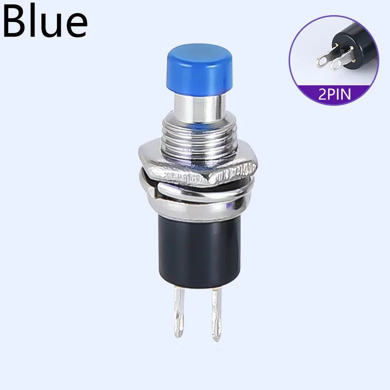 1/6 PCS,7MM,Mini Round Momentary Push Button Switch Press The Self-Reset,Normally Open 1NO,Normally Closed 1NC,Micro Switchs