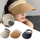Summer Empty Straw Hat Beach Sunscreen Visor Cap UV Hats Caps Sun Woven Hat Hand Protection Brim Big Protection Sun