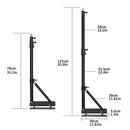 170cm 135cm 100cm Heavy Wall Mount Boom Arm Projector Bracket for Photography Studio Softbox Video Strobe Ring Lights