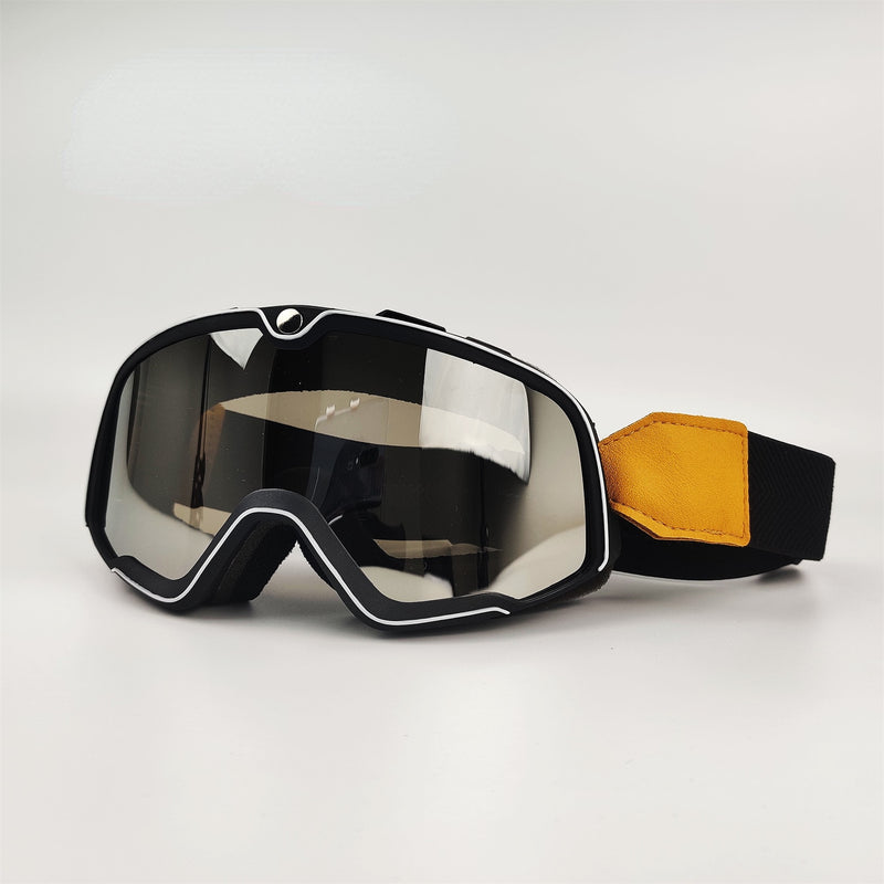 Retro Motorcycle Goggles Ski Glasses Motocross Sunglasses Wide Vision MTB ATV Goggles Cafe Racer Chopper Cycling Racing