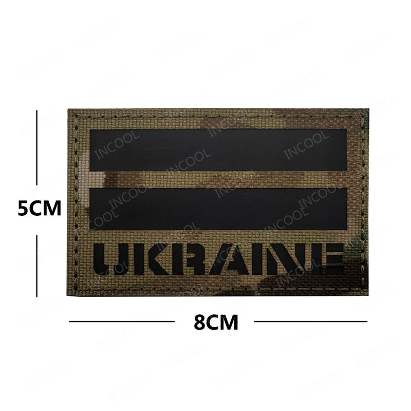 Ukraine Embroidered Patch Ukrainian Patches Appliqued Reflective Chevron Strip Patches For Clothing