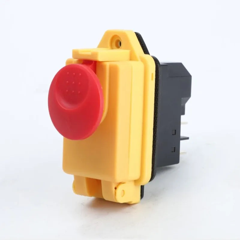 Electromagnetic Switch 4/5 Pin 120V 220V ON-OFF Momentary Reset Push Button With Cover IP55 Waterproof   ReplaceYCZ3-C，KJD17B