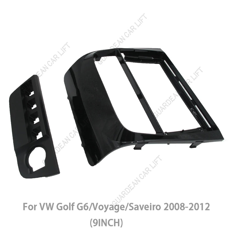 Car Facia Panel 9Inch Frame Audio Fitting Adaptor Dash Trim Kits For VW Golf G6/Voyage/Saveiro 2008-2012 Double Din Radio Player