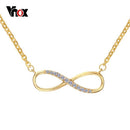 Vnox Women Infinity Choker Necklace Statement Bib Charm Fashion Jewelry
