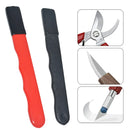 Mini Metal Knife Pruning Sharpening Stone Portable Handheld Garden Shear Scissors Sharpener with Lid Pocket Speedy Sharp Knife