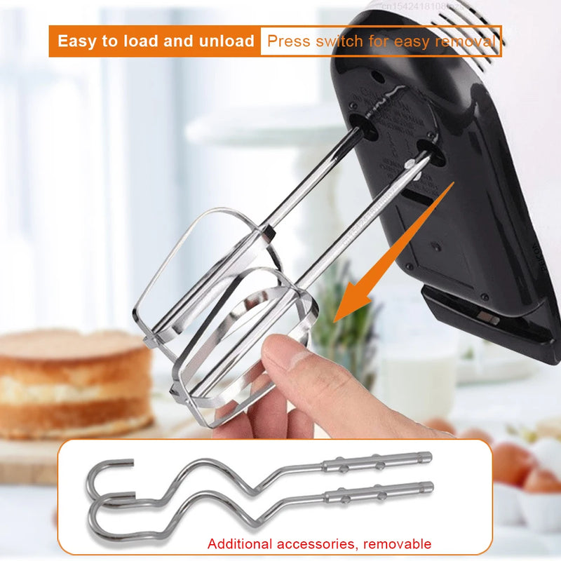 Electric Egg Beater Professional Handheld Blender Mixer Egg Beater Automatic Cream Blender Dough Cake Baking Pastry