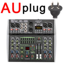 4/6 Channel Mixing Console 48V 99 DSP Effect Bluetooth Lomeho Audio DJ Mixer USB PC Play Record Podcast Sound Table AM-AX4