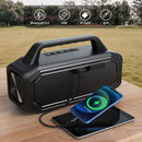 W-KING 80W Speakers Bluetooth Wireless, Portable Outdoor Speakers Loud with Bass Boost, Stereo Pairing, Reverse Charging, IPX6 W
