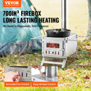 The Ember Forge | 80-Inch Stainless Steel Camping Wood Stove