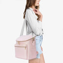 Diaper Bag Backpack, Fashion Leather Mommy Backpacks, Travel Baby Diaper Bags with in Bag Organizer and Changing Pad