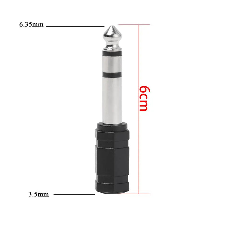 3.5mm Jack to 6.35mm Portable Converter Plug Stereo Male To Female Headphone Plug Earphone Cable Adapter Microphone Jack