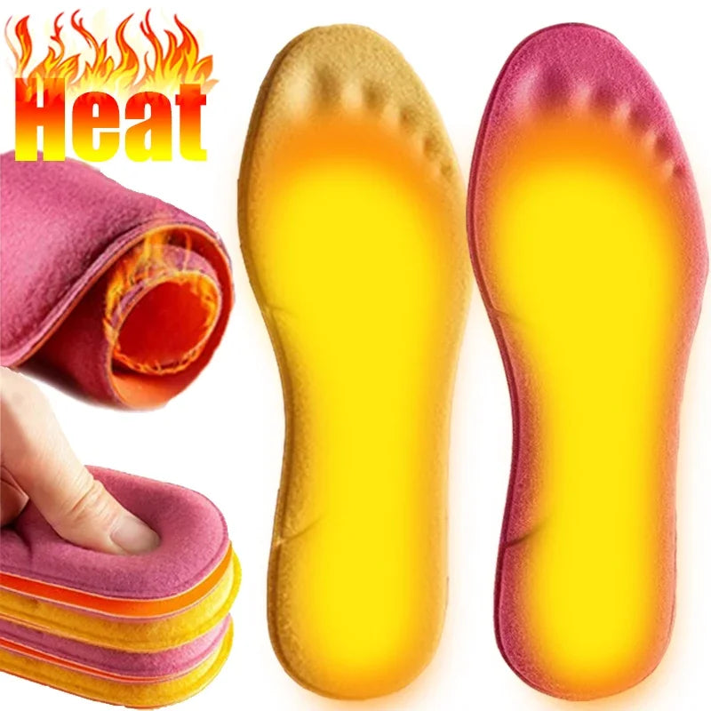 Self-heated Insoles Feet Massage Thermal Thicken Insole Memory Foam Shoe Pads Winter Warm Men Women Sports Shoes Pad Accessories