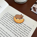 Acrylic Fruits Capybara Brooch Creative Strawberry Orange Tomato Capybara Pin Cute Animal Capibara Badge Kapibara Breastpin