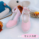 60CM BJD Doll Shoes PU Leather Singles 1/3 BJD Leather Single Shoes Leather Sandles Doll Accessories for 60cm Doll