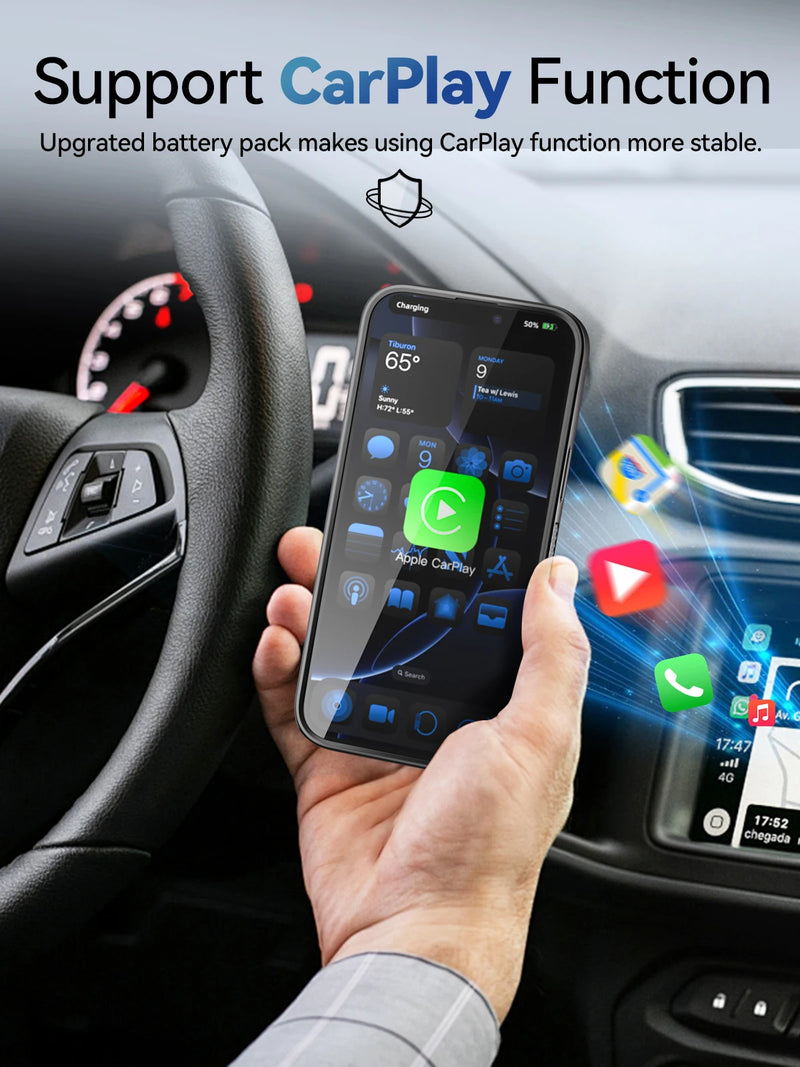 External 5000mAh Battery Case for iPhone 16 Charging Power Bank Cover Portable Rechargeable Charger Charging Case Battery