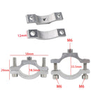 2Pcs Bike Motorcycle Headlight Spotlight Mount Handlebar Fixed Clamp Bracket Clip M5/M6 Screw Aluminum Alloy Front Light Holder