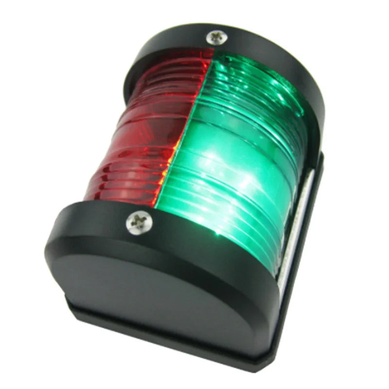 ISURE MARINE 12V LED Red & Green Bow Navigation Signal Light Lamp For Boat Yacht