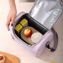 New women's shoulder insulated bag, ice pack, bento bag, large capacity thickened food refrigerated bag, student lunch box bag