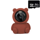 Smart Home Baby Security Monitor WiFi IP Camera Cartoon Bear Halloween Gift CCTV 1080P HD Surveillance Auto Tracking Camera