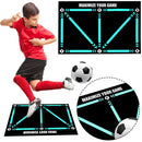 Football Training Mat Non Slip Foldable Kids Adult Dribble Training Mat Football Training Floor Mat Football Playing Accessories