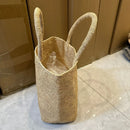 Handgemachte Häkel-Strohtasche Strandtasche Sommer-Raffia-Taschen für Frauen Handtasche Reise Gewebte Eimertasche Designer Umhängetaschen Clutch