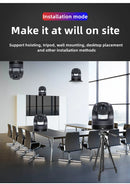 HCSTVCON USB3.0 HDMI LAN PTZ Camera 4K 20X Zoom Video Conference for Church Online Youtube Skype Live Streaming Meeting Zoom