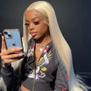 40Inch Straight Blonde 613 Blonde Human Hair Lace Frontal Wig 13x6 Transparent Blonde Lace Front Wigs Pre Plucked Human Hair Wig