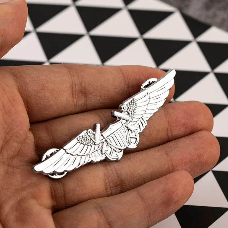 Us Army Wings Military Command Master Aviator Metal Wing Badge Us Command Pilot Badge Pin Brooch