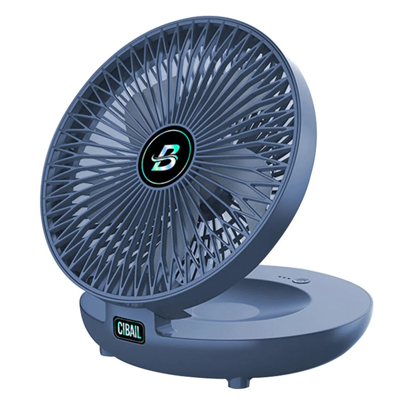 Foldable Fan Rechargeable Wall Mounted Fan Table Fan Portable Air Conditioner Wireless Fan Personal Fan 3 Speed for Home Office