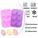 Easter Egg Molds Bunny Silicone Chocolate Egg Rabbit Bunny Molds for Baking Candy Jello Soap Egg Easter Party Cake Decorations