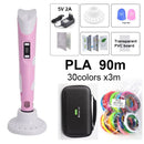 3D Pen 3D For Kids With 20/30 Colors PLA Filament ,3D Printing Pen, 3D Creative Toy Children&