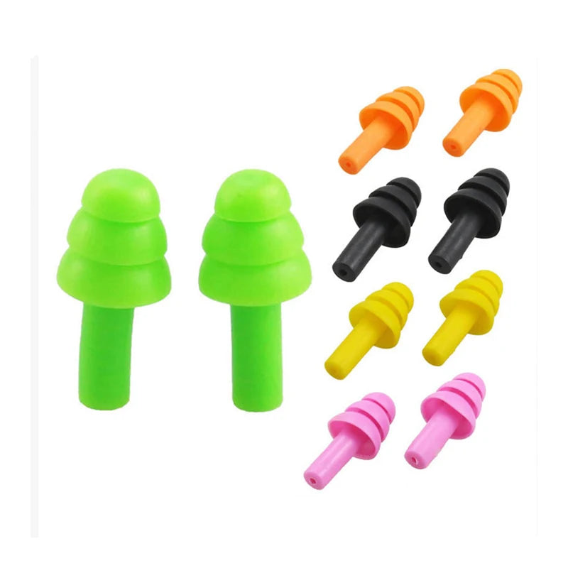 20pcs Ear Plugs Sound insulation Waterproof Silicone Ear Protection Earplugs Anti-noise Sleeping Plug For Travel Noise Reduction